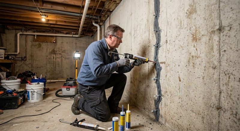 Basement Crack Repair in Saint Cloud, MN
