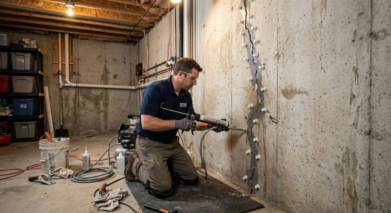 Basement Crack Repair in Saint Cloud, MN