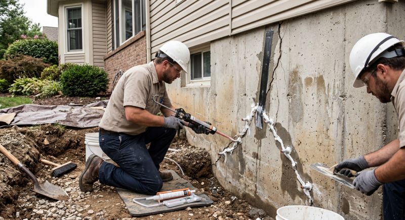 Basement Crack Repair in Saint Cloud, MN