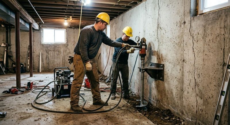 Basement Stabilization in Saint Cloud, MN