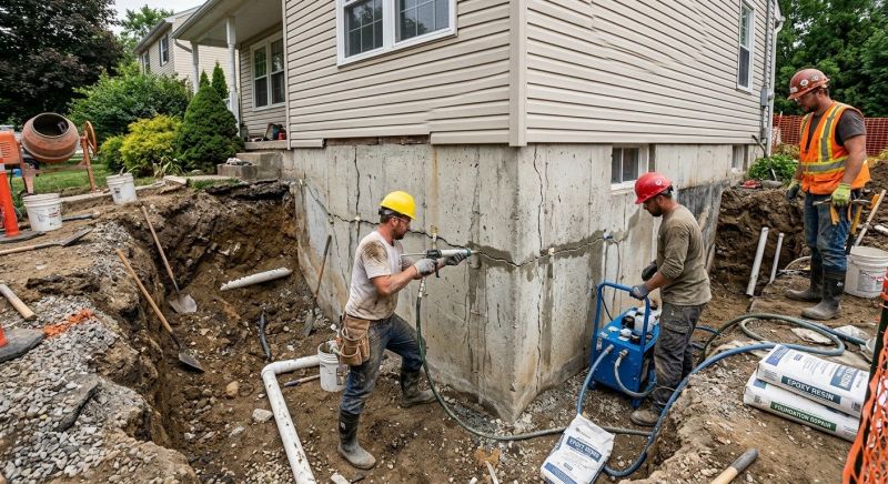 Cracked Foundation Repair in Richmond, MN