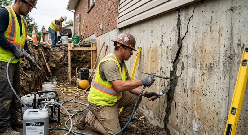 Cracked Foundation Repair in South Haven, MN