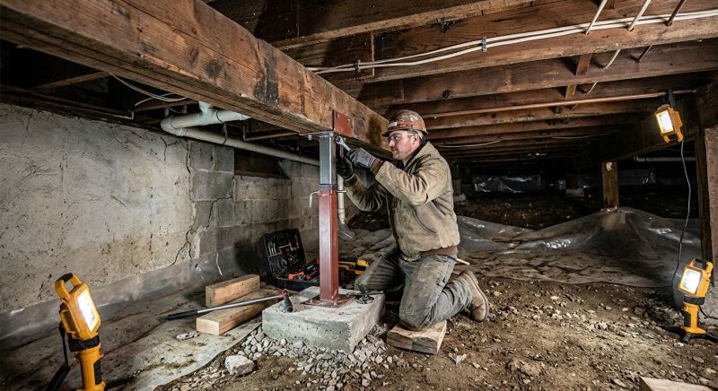 Crawl Space Leveling in Saint Cloud, MN