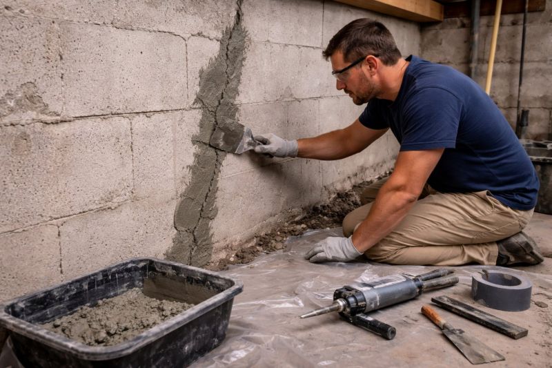 Foundation Crack Repair in Annandale, MN