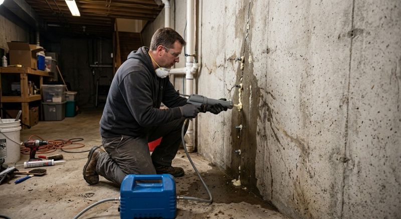 Foundation Crack Sealing in Saint Cloud, MN