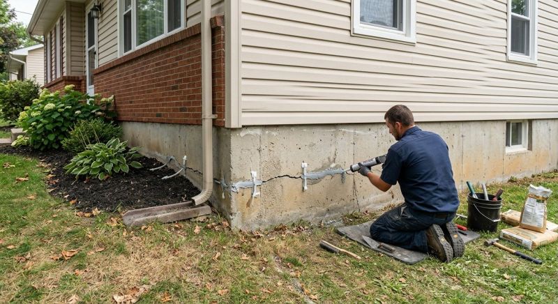 Foundation Crack Sealing in Saint Cloud, MN