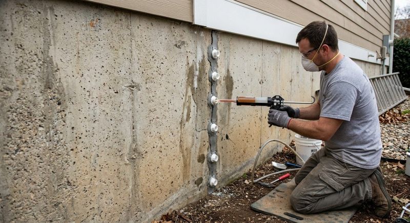 Foundation Crack Sealing in Saint Cloud, MN