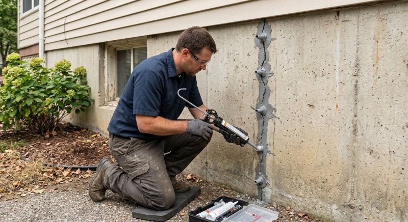 Foundation Crack Sealing in Saint Cloud, MN