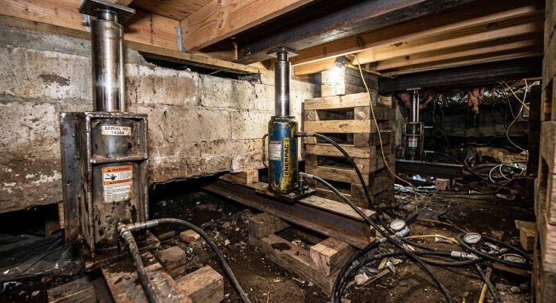 Foundation Jacking in Saint Cloud, MN