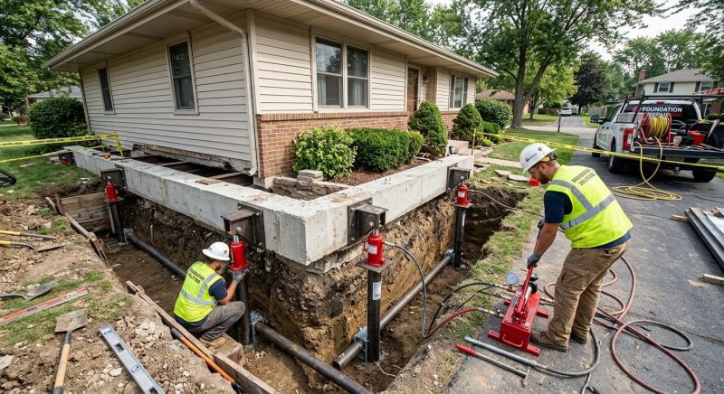 Foundation Jacking in Sartell, MN