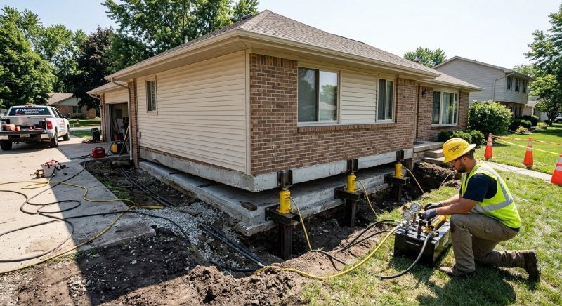 Foundation Lifting in Maple Lake, MN