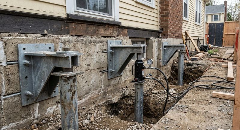 Foundation Pier Leveling in Saint Cloud, MN
