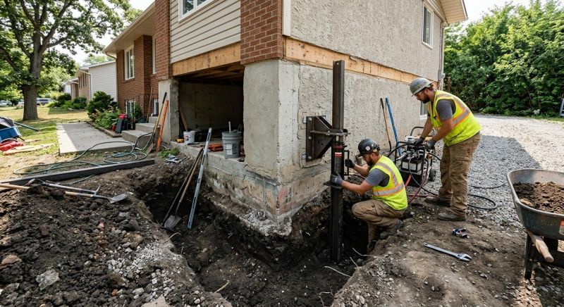 Foundation Pier Repair in Saint Cloud, MN