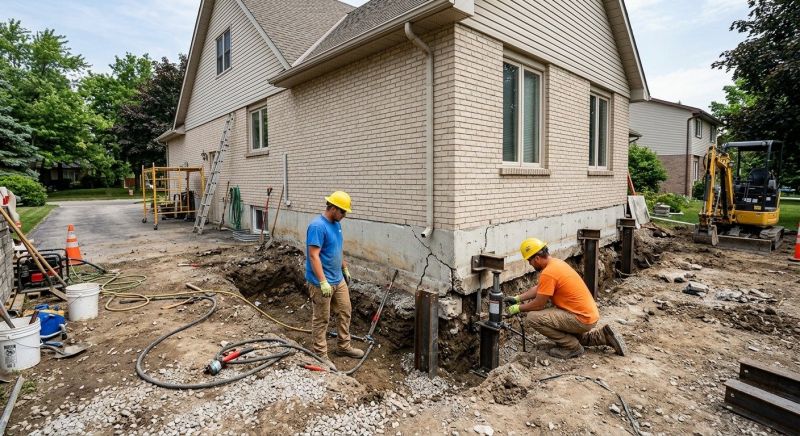 Helical Piers Installation in Saint Cloud, MN
