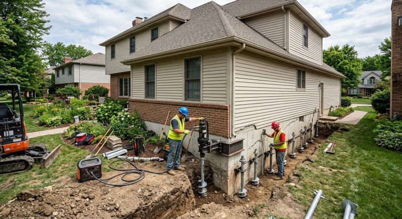 Helical Pile Installation in Saint Cloud, MN