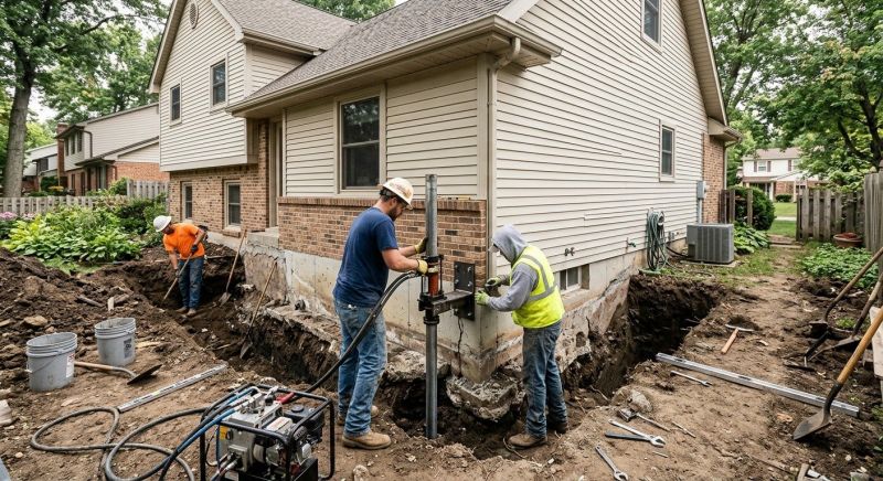 House Foundation Repair in Sartell, MN