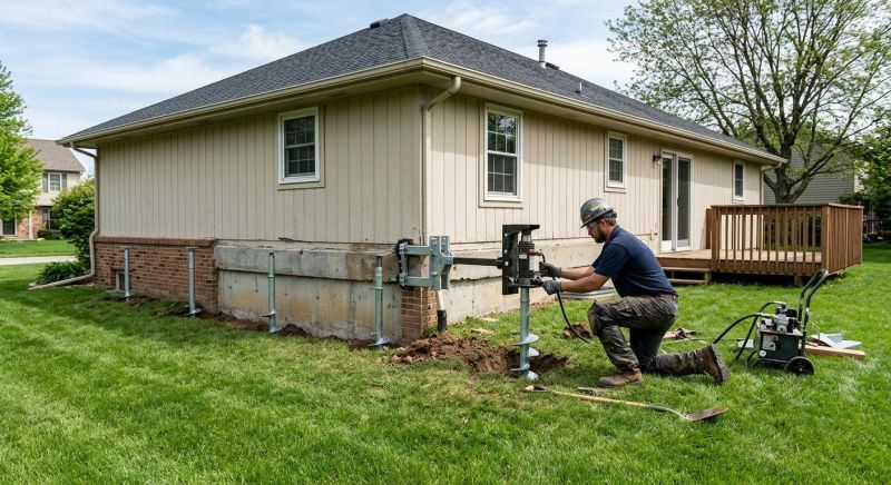 Settling Foundation Service in Benton County, MN