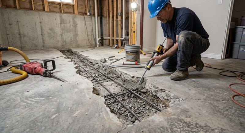 Slab Foundation Repair in Saint Cloud, MN