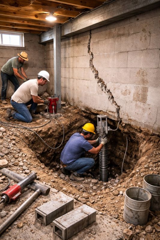 Structural Underpinning in Saint Cloud, MN